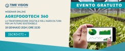 18 Gennaio, Webinar AGRIFOODTECH 360. La trasformazione digitale nell’agricoltura per un futuro sostenibile 